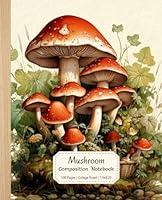 Algopix Similar Product 11 - Mushroom Composition Notebook Vintage