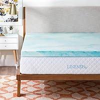 Algopix Similar Product 17 - LINENSPA 3 Inch Gel Swirl Memory Foam