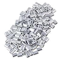 Algopix Similar Product 3 - Yibuy 200PCS Oval Aluminum Clip Ferrule