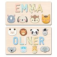 Algopix Similar Product 11 - Wooden Name Puzzle for Kids