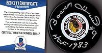 Algopix Similar Product 5 - BeckettBAS Bobby Hull 9 HOF 1983
