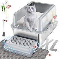 Algopix Similar Product 14 - Stainless Steel Litter Box9in1