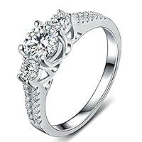 Algopix Similar Product 12 - Lxnoap Size 8  White Sapphire Ladys