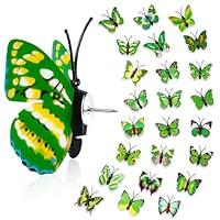 Algopix Similar Product 16 - 36Packs Green Butterfly Cute Push Pins