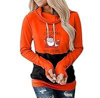 Algopix Similar Product 10 - Womens Casual Color Block Hoodies Tops