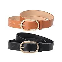 Algopix Similar Product 15 - UUYYEO 2 Pcs Women PU Leather Belts