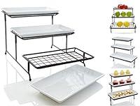 Algopix Similar Product 20 - Unique 3 Tier Mesh Serving Stand with