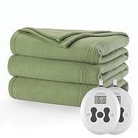 Algopix Similar Product 6 - Sunbeam Royal Ultra Ivy Heated Blanket