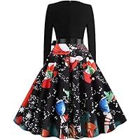 Algopix Similar Product 1 - Dermanony Womens 50s Vintage Dress