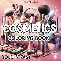 Algopix Similar Product 1 - Cosmetics Coloring Book 50 Bold  Easy