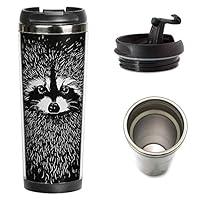 Algopix Similar Product 15 - coffee to go mug  racoon thermo cup 