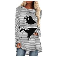 Algopix Similar Product 5 - Womens Tunic Tops for Leggings Black