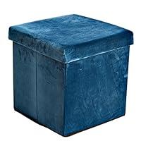 Algopix Similar Product 11 - Coavas Velvet Foldable Storage Ottoman