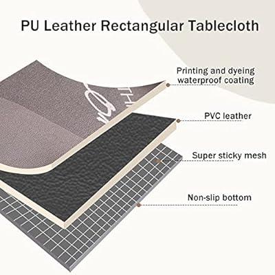 Leather Desk Mat for Desktop, Wipeable Tablecloths Rectangular, Large Mouse  Pad, Table Protector Pad for Dining Room Table, Office Desk, Coffee Table