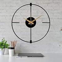 Algopix Similar Product 14 - Black Minimalist Wall Clock Boho Wall