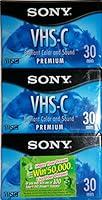 Algopix Similar Product 1 - 3Pack Sony 30 Minute TC30VHGL VHSC
