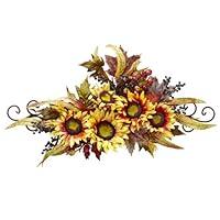 Algopix Similar Product 6 - Nearly Natural 4932 Sunflower Swag with