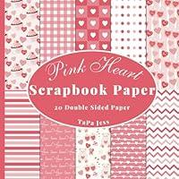 Algopix Similar Product 15 - Pink Heart Scrapbook Paper Decorative