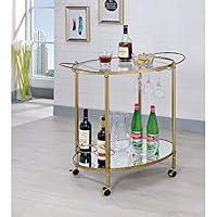 Algopix Similar Product 6 - Benjara Benzara Metal and Glass Serving