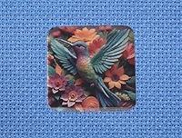 Algopix Similar Product 7 - Hummingbird with Flowers Magnetic