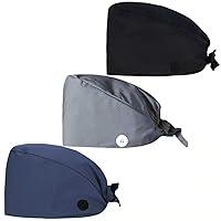 Algopix Similar Product 5 - Surgical Scrub Cap with Button Floral