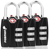 Algopix Similar Product 3 - TSA Accepted Luggage Locks Fosmon 3