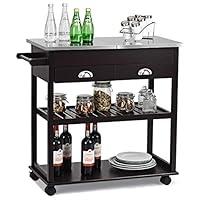 Algopix Similar Product 18 - Giantex Kitchen Trolley Cart Rolling