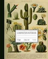 Algopix Similar Product 3 - vintage Cactus Composition Notebook