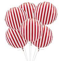 Algopix Similar Product 9 - Fun Express  Red Stripe 18 Mylar
