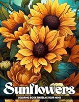 Algopix Similar Product 10 - Sunflowers Coloring Book Large Print