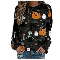 Algopix Similar Product 10 - Women Animal Print Pumpkin Sweatshirt