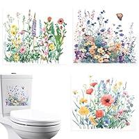 Algopix Similar Product 5 - 3Pcs Flowers Butterfly Toilet Seat Lid