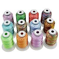 Algopix Similar Product 9 - New brothread 12 Colors Variegated