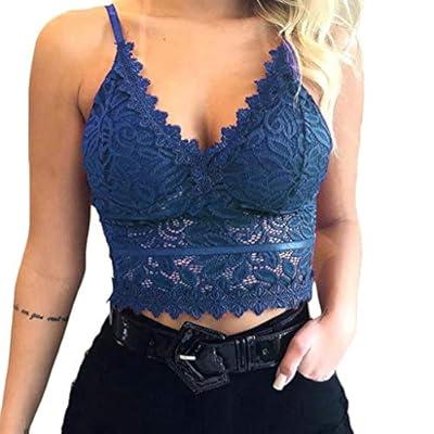 Best Deal for Women Sports Bras Longline Lace No Show Push Up Cami Crop
