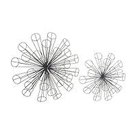 Algopix Similar Product 2 - Benzara Starburst Gray Metal Decor Set