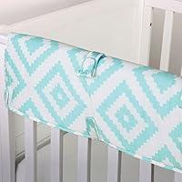Algopix Similar Product 4 - Teal Blue Diamond Tile Print Cotton
