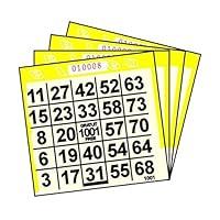 Algopix Similar Product 6 - 1 ON Yellow Tint Paper Bingo Cards 500