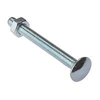 Algopix Similar Product 7 - ForgeFix Carriage Bolt  Nut ZP  M8 x