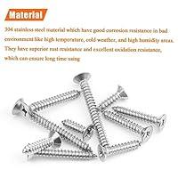 #14 x 1-1/4 Zinc Plated Steel Phillips Flat Head Wood Screws 100 PCS.