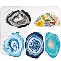 Algopix Similar Product 12 - Agate Coaster Silicone Resin Mold