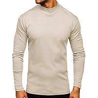 Algopix Similar Product 10 - Mens Fashion Mock Turtleneck TShirts