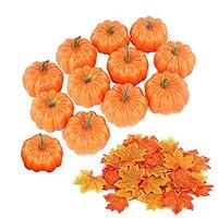 Algopix Similar Product 18 - 12 Pack Artificial Mini Fake Pumpkins