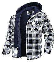 Algopix Similar Product 3 - TIGAILIAN jacket Mens Fleece Plaid