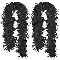 Algopix Similar Product 19 - HaiMay 2 Pack Turkey Feather Boa for