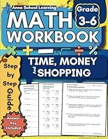 Algopix Similar Product 19 - Time Money and Shopping Math Workbook