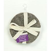 Algopix Similar Product 13 - Dimensions Round Grey Wool Coaster Set