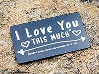 Algopix Similar Product 2 - Wallet Card Love Note  Engraved