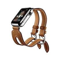 Algopix Similar Product 8 - iPM Leather Double Buckle Cuff