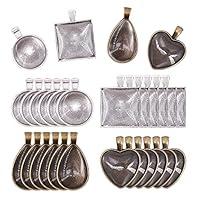 Algopix Similar Product 5 - Glarks 48Pieces 4 Styles Pendant Trays