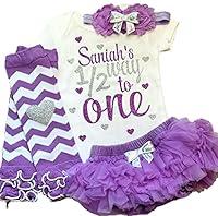 Algopix Similar Product 10 - Personalized Six Month Baby Girl Outfit